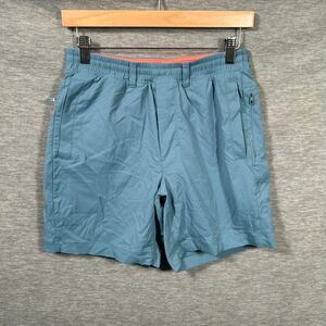 Birddog Shorts Mens M Blue Lined 7" Inseam Regular Stretch Orange Performance